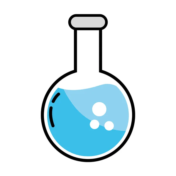 Química vaso de precipitados de vidrio de dibujos animados — Archivo Imágenes Vectoriales