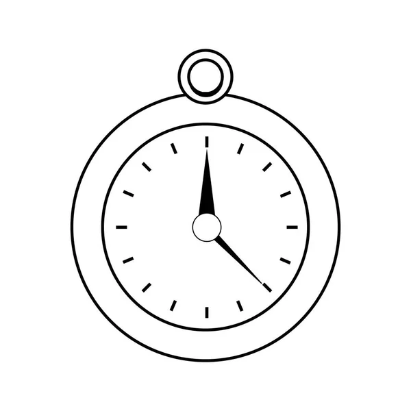 Περίγραμμα στυλ αντικειμένου ρολόι τσέπης πολυτελείας — Διανυσματικό Αρχείο