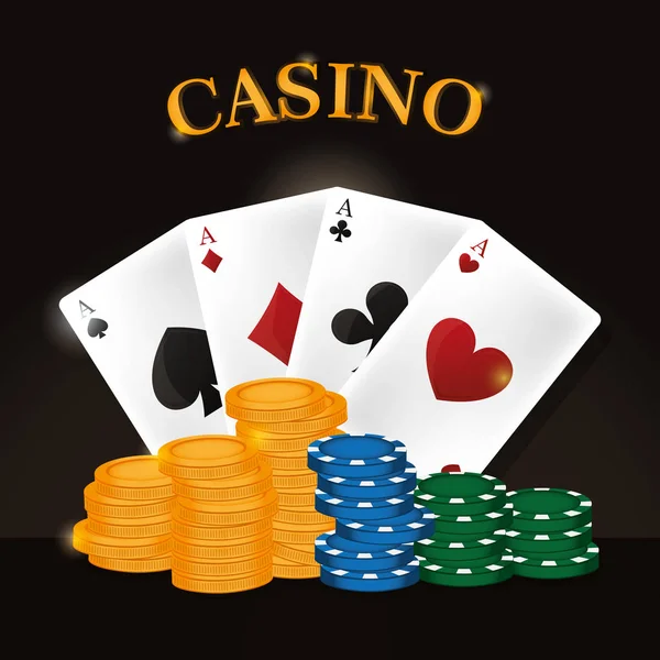 Casino eğlence oyunu — Stok Vektör