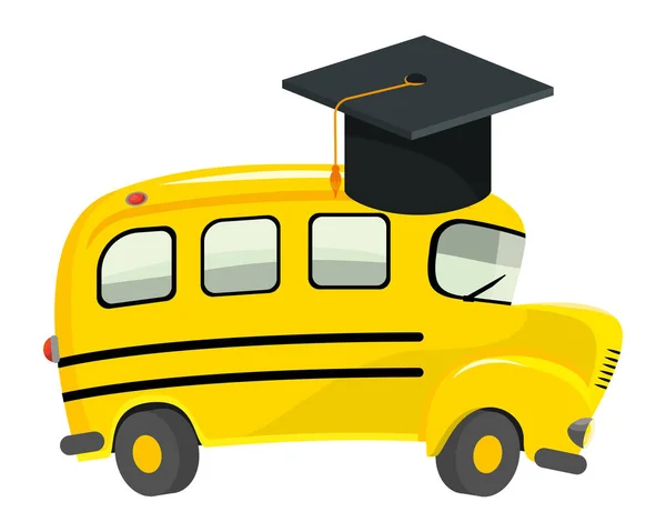 Schoolbus cartoon — Stockvector