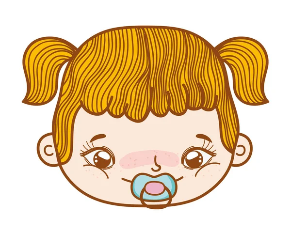 Cute baby cartoon — Stock Vector