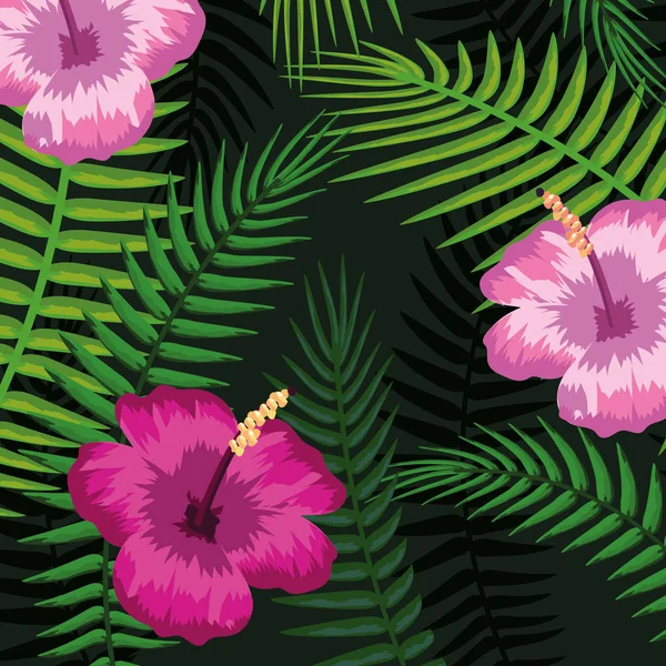 Απρόσκοπτη floral μοτίβο κινούμενα σχέδια — Διανυσματικό Αρχείο