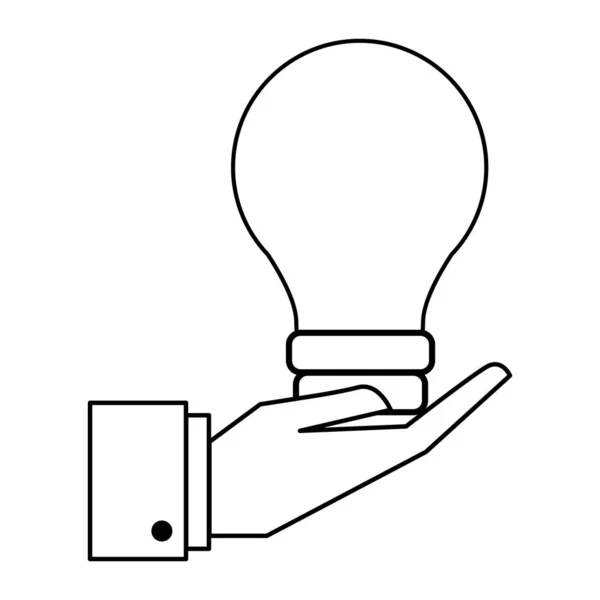 Ampoule écologique isolée, design — Image vectorielle