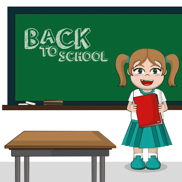 Back to school cartoon — Stock Vector