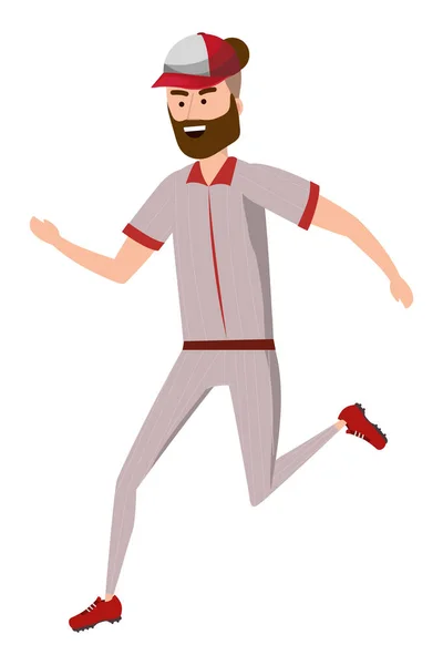 棒球球员卡通 — 图库矢量图片