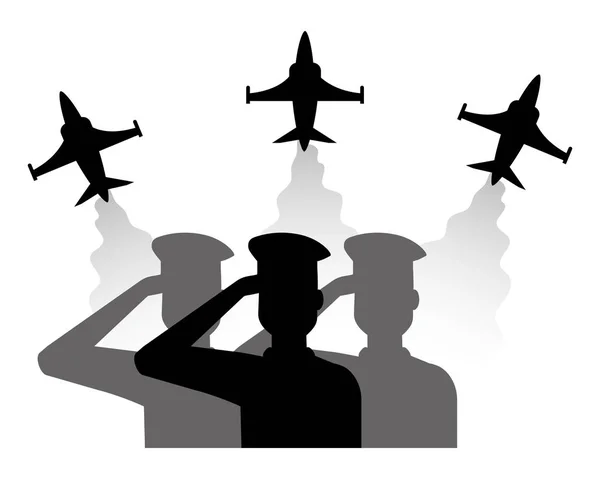 People of the armed forces design — Stock Vector