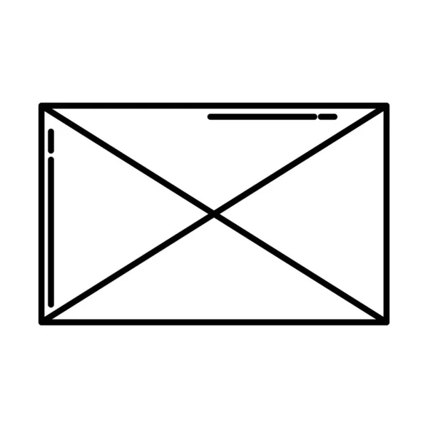 Umschlag öffnen Symbol — Stockvektor