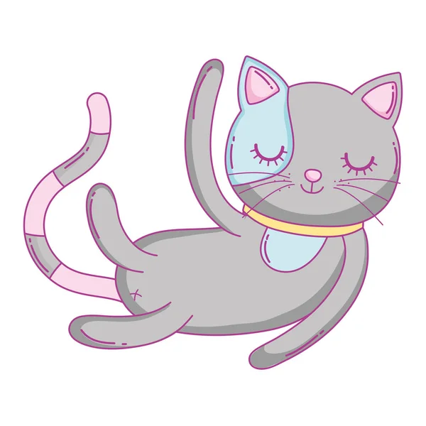 キティ猫漫画 — ストックベクタ
