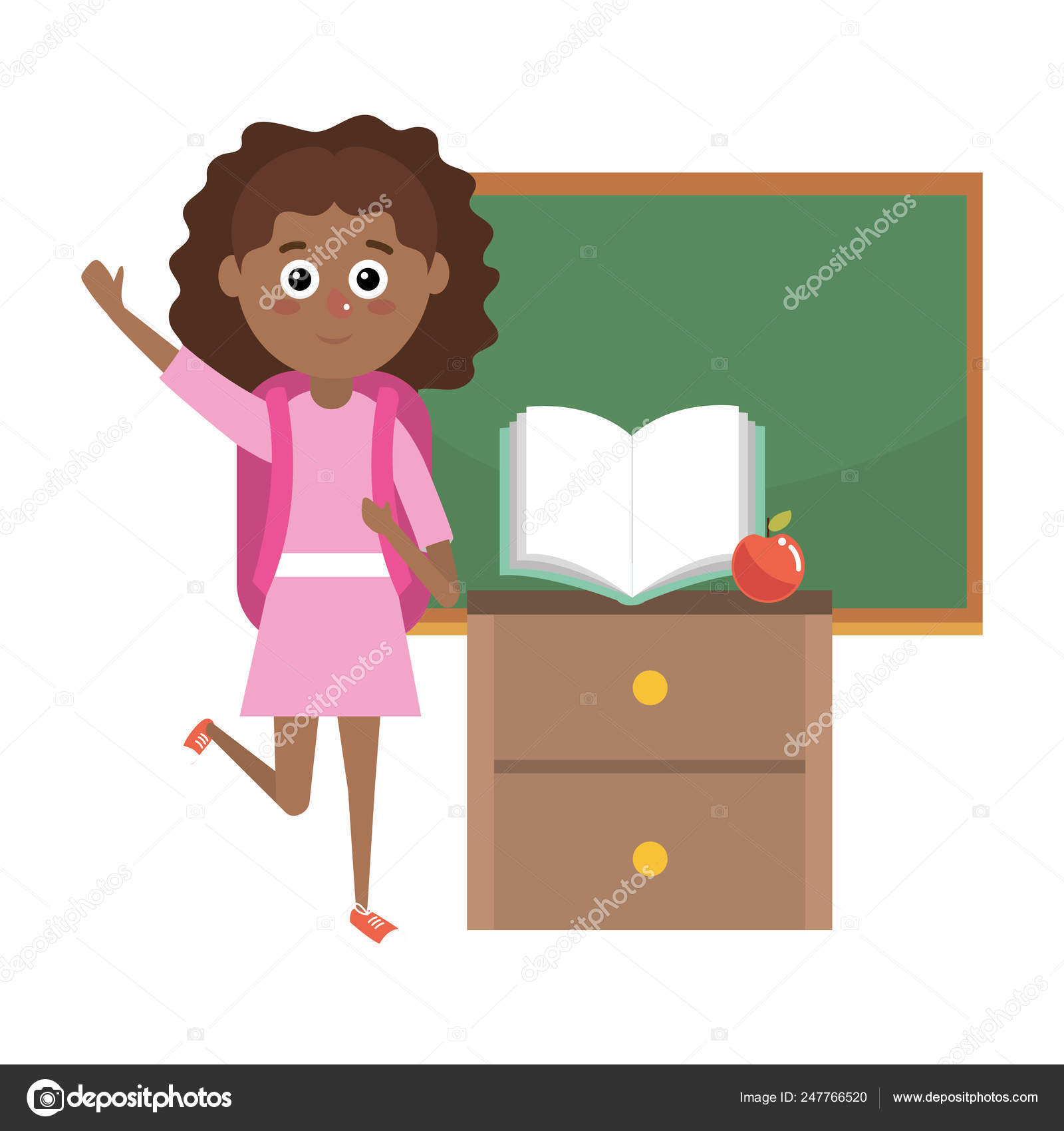 Dessin Anime De L Ecole Primaire Image Vectorielle Par Stockgiu C Illustration
