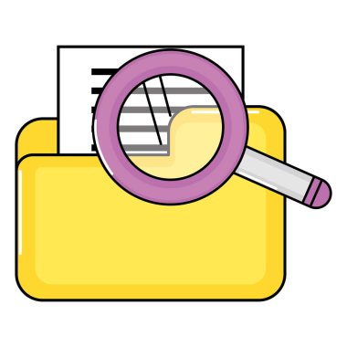 teknoloji Belgeler klasörleri çizgi film