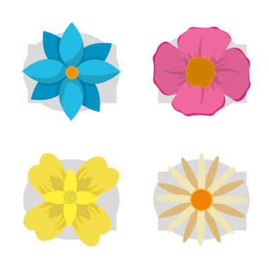 İzole çiçek tasarım