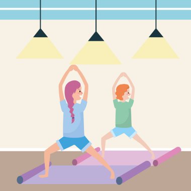Kadınlar Yoga uygulamak uygun