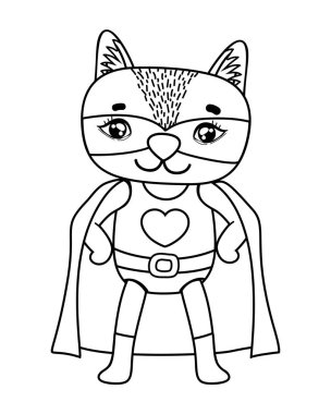 Anahat Rakun hayvanla süper kahraman kostümü ve maske