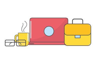 teknoloji bavul çizgi film