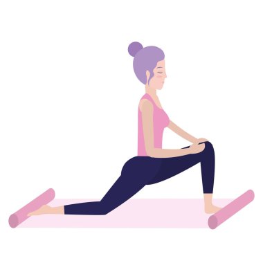 kadın ve yoga