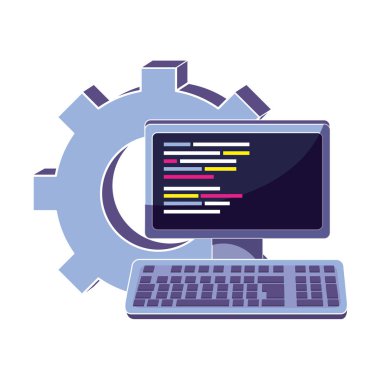 bilgisayar teknoloji kod programı ve dişli