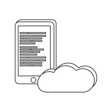 Smartphone anahat ve veri programlama kodu ile bulut