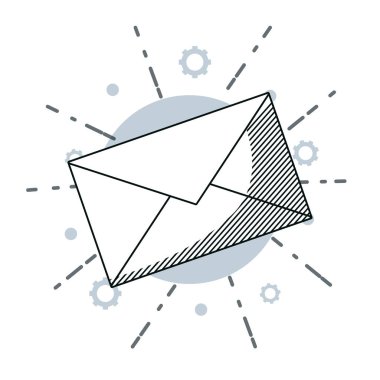 E-posta zarf çizmek