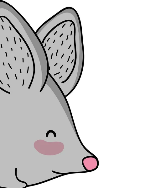 Ratón animal salvaje de dibujos animados — Vector de stock