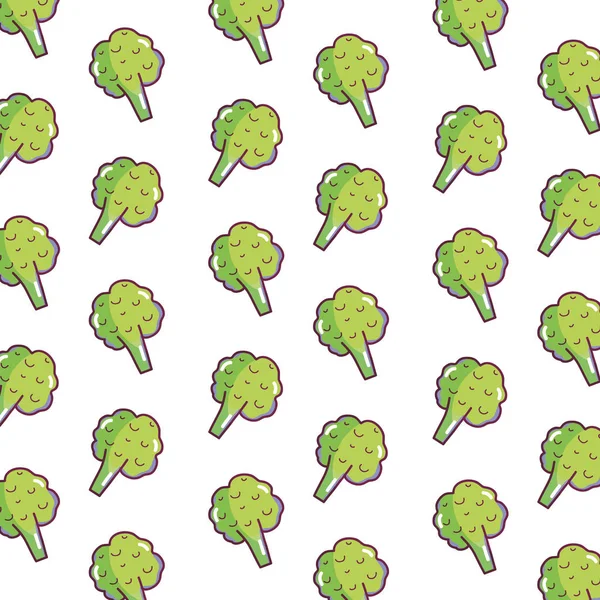 Brokkoli Gemüse Hintergrund — Stockvektor