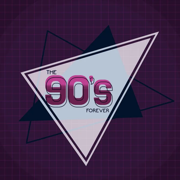 90s diseño de tarjetas retro — Vector de stock