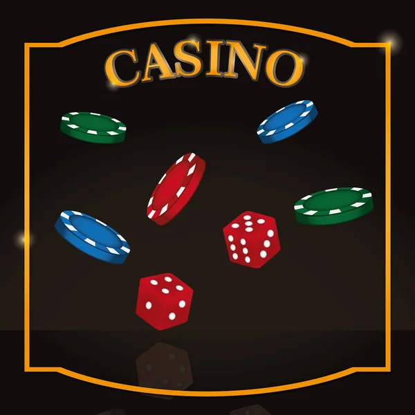 Casino jeu de loisirs — Image vectorielle