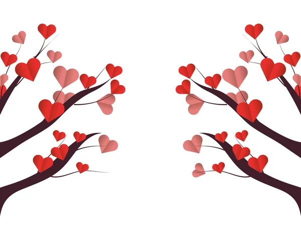 Valentines day heart cartoon — Stock Vector