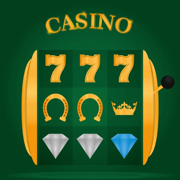 Casino-Spielkonzept — Stockvektor