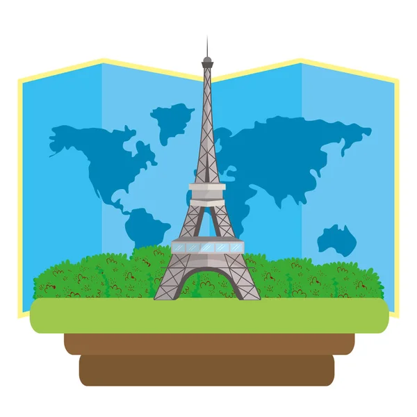 Icono de torre eiffel — Vector de stock