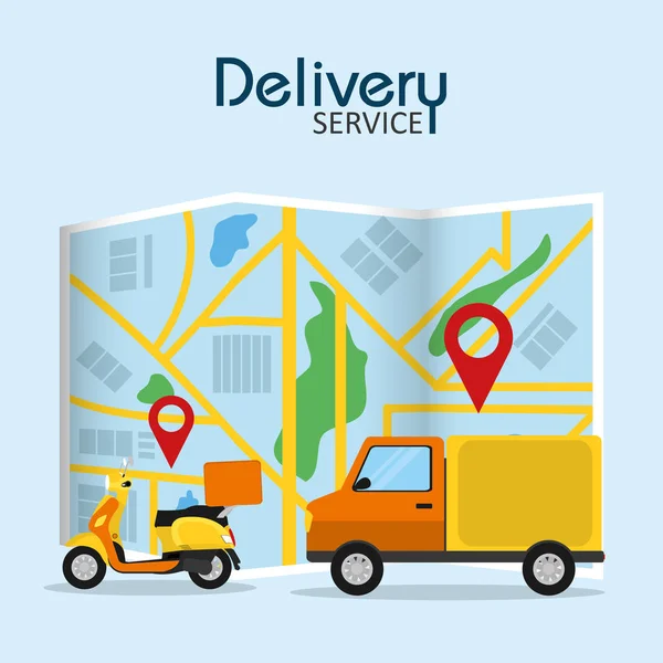 Koncepcja usługi dostawy — Wektor stockowy