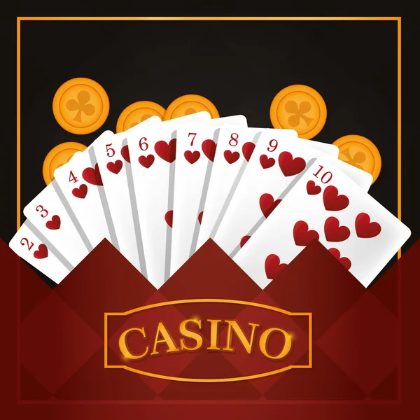 Conceito de jogo Casino — Vetor de Stock