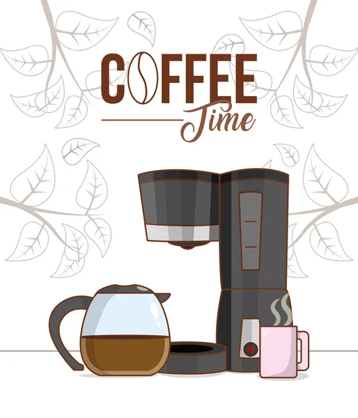 Concept de culture du café — Image vectorielle