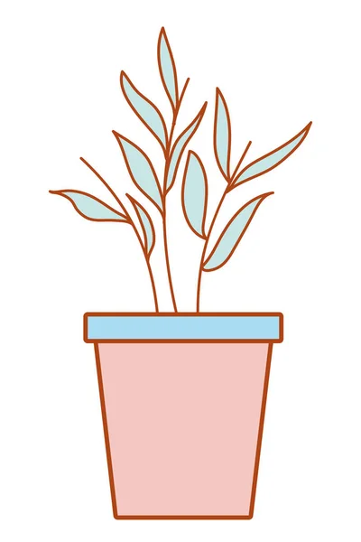 Karikatura dekorace pokojová rostlina — Stockový vektor