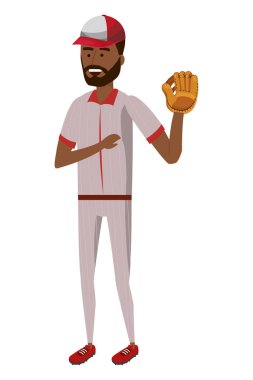 Beyzbol oyuncu çizgi film