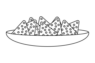 lezzetli Meksika yemeği çizgi film