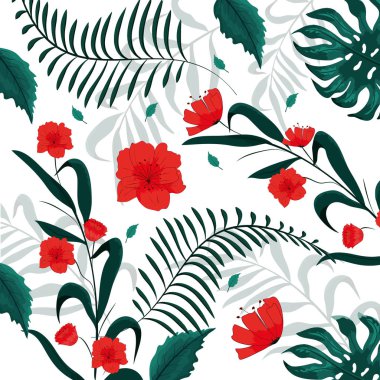 doğa dallar ile güzel çiçek yaprakları