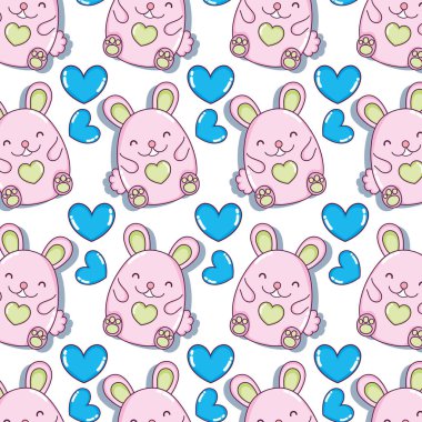 sevimli kadın fare ve kalp arka plan