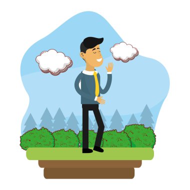 Çizgi film adam tasarım