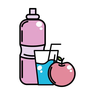 İzole fitness nesneleri tasarım