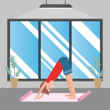 Uygun adam pratik Yoga