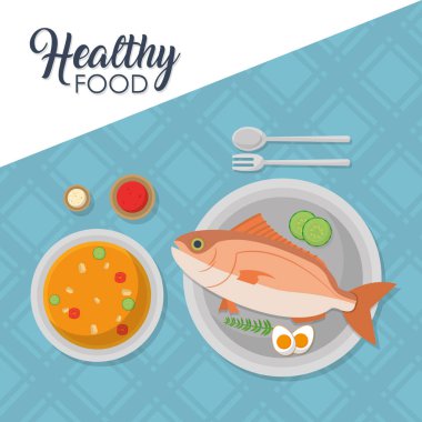 Sağlıklı deniz ürünleri kavramı