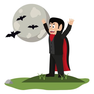 Çocuk ve Cadılar Bayramı karikatür