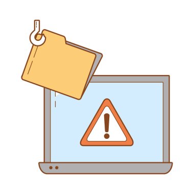 Güvenlik sistemi çizgi film