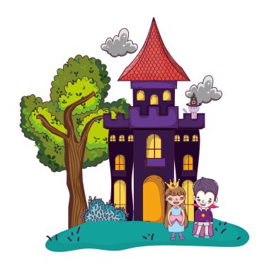 Çocuk kostüm ve kedi korku Kalesi