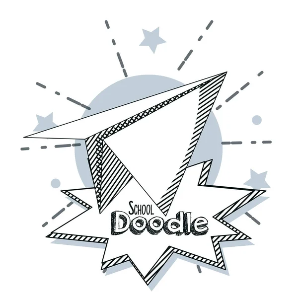 Σχολικών ειδών doodle — Διανυσματικό Αρχείο