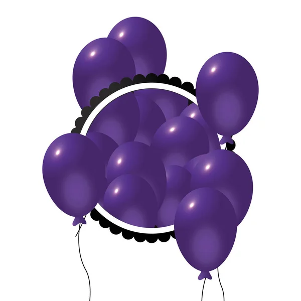 Festa decoração balões —  Vetores de Stock
