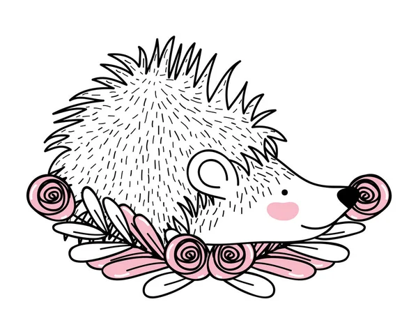 Porcupine animal drawing — Stock Vector