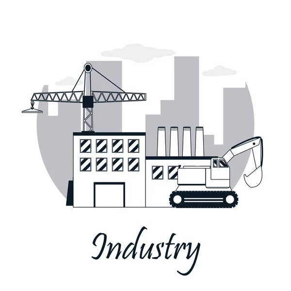 Industrie bouwconcept — Stockvector
