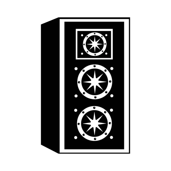Icono de caja de altavoz — Vector de stock