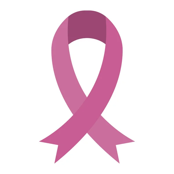 Roze lint kanker symbool — Stockvector